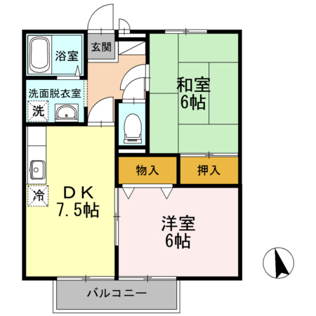 【間取り】 | ファミール東琴芝