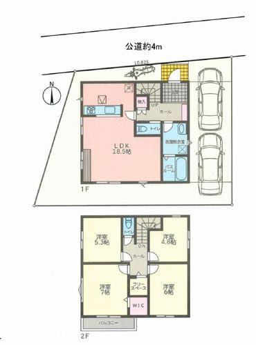 【間取り】 | 【仲介手数料０円】綾瀬市深谷中6丁目　新築一戸建て | 綾瀬市深谷中6丁目　新築一戸建て