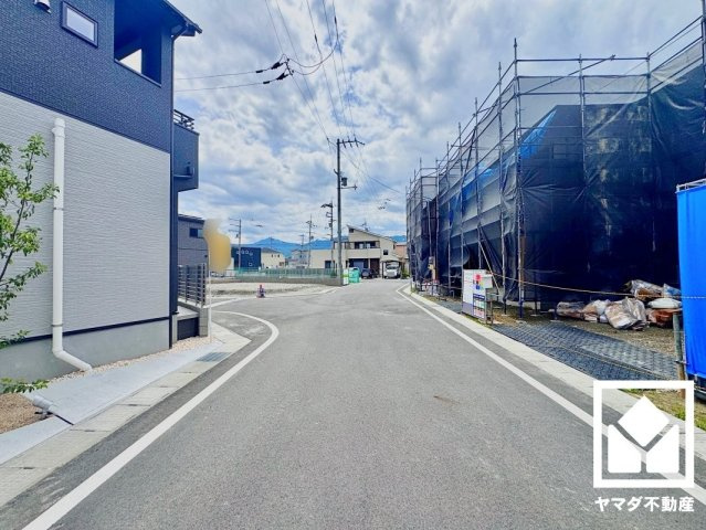 大津市雄琴５丁目　2期　3号棟の前面道路含む現地写真|6月21日　現地写真更新
