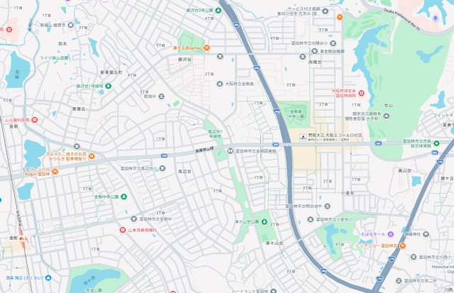 富田林市高辺台　第1期　新築一戸建ての地図