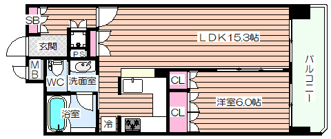 【間取り】 | リーガル江戸堀