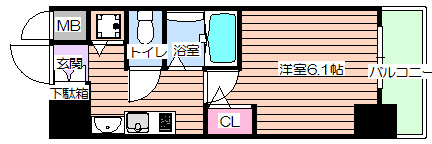【間取り】 | プレサンス本町ジョイス
