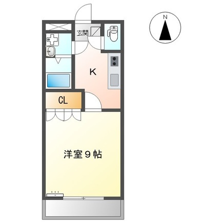 シャルドネ弥生が丘の間取り|使い勝手の良い間取りです♪