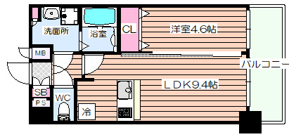 【間取り】 | プレサンス立売堀パークシティ