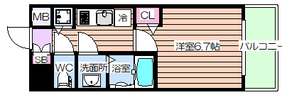 【間取り】 | プレサンス立売堀パークシティ