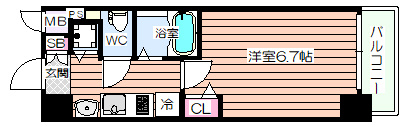 【間取り】 | プレサンス立売堀アーバンスタイル
