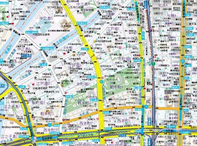 【地図】 | パークリュクス大阪京町堀