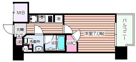 【間取り】 | パークリュクス大阪京町堀