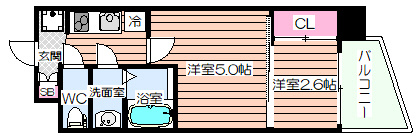 【間取り】 | セレニテ阿波座ミラク