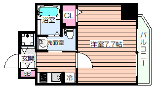 【間取り】 | スワンズ江戸堀ウエストパーク