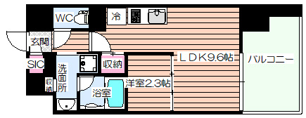【間取り】 | J.GRAN Court京町堀