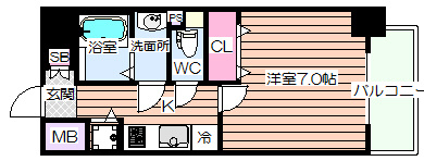 【間取り】 | ジアコスモ江戸堀パークフロント