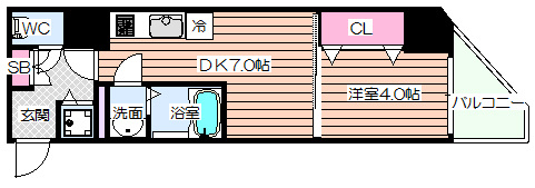 【間取り】 | サムティ阿波座ベルシア