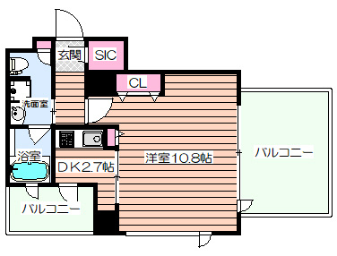 【間取り】 | クロスレジデンス大阪新町