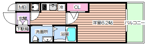 【間取り】 | エスリード江戸堀