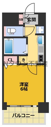【間取り】 | プレサンスNAGOYA桜通ビッグビート | 間取りです。