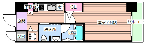 【間取り】 | エスライズ京町堀