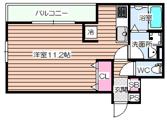 【間取り】 | ウエストアロー阿波座