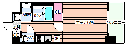 【間取り】 | アスヴェル阿波座BLUE EARTH