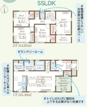 リーブルガーデン熊本市南区野口1丁目の間取り