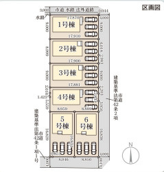 リーブルガーデン熊本市南区野口1丁目の区画図
