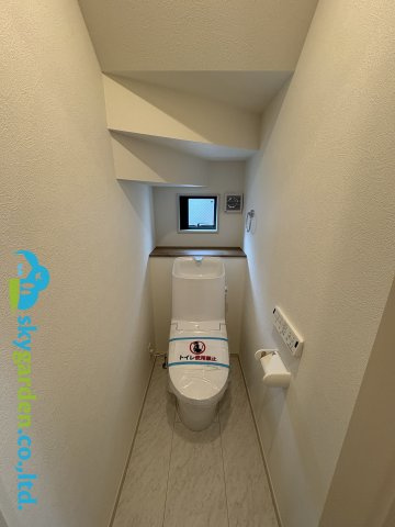 高座郡寒川町一之宮３丁目6期　新築戸建　全１棟のトイレ|コンパクトで使いやすいトイレです