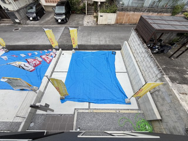 沖縄市美里　第2（全2棟）ラスト1号棟の駐車場|1号棟　並列駐車2台完備♪
