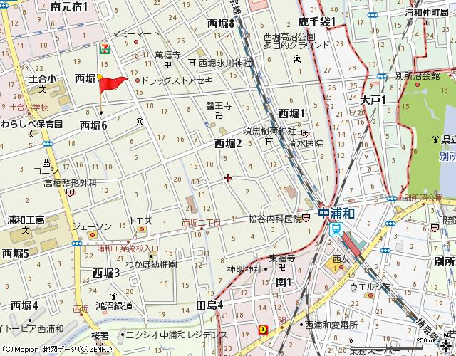 サンモール若海の地図