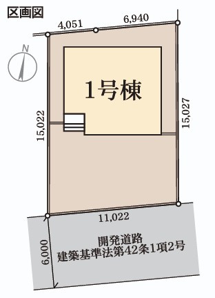 【新築戸建】　いわき市小名浜大原2期　長期優良住宅　のその他|区画図です。