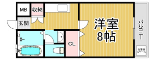 青木町ユーミンフラットの間取り