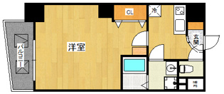 ヴィレッタEBISU東の間取り