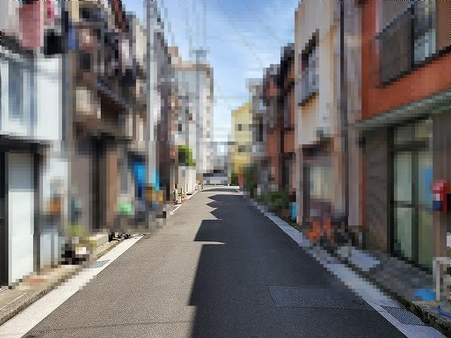高知市二葉町　土地の前面道路含む現地写真