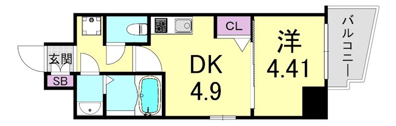 ADWResidence松屋町の間取り