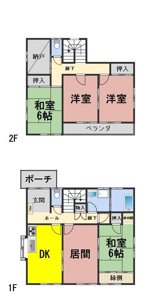 ６６５０８　羽島郡笠松町門間 中古住宅の間取り