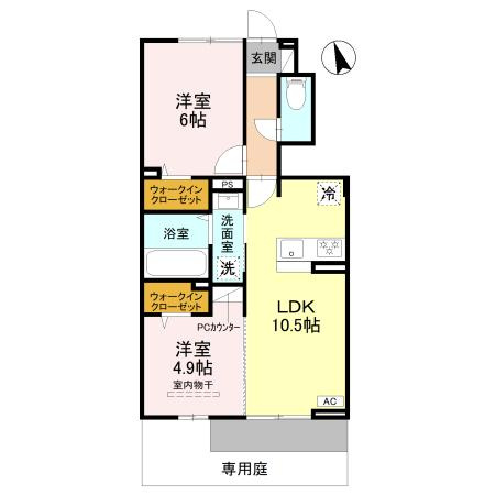 D-ROOM江井島の間取り