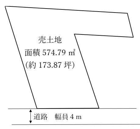 東大阪市稲田新町2丁目売土地12170万円の区画図
