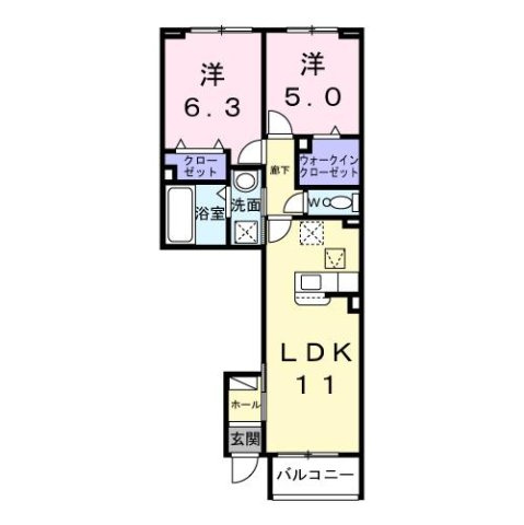 【間取り】 | エレガンス　メゾン　Ⅱ