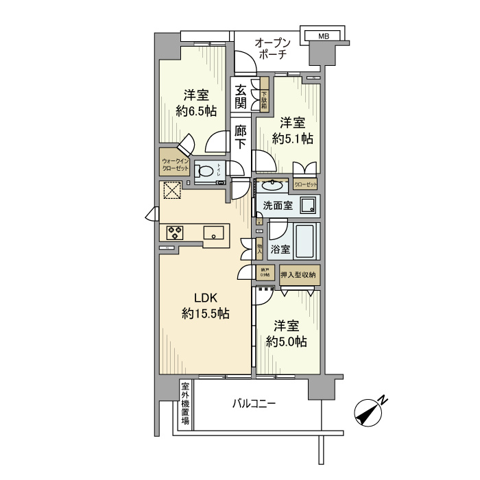 プラウドシティ仙川の間取り