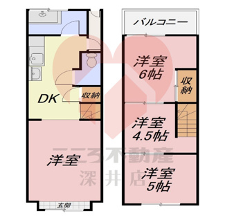 【間取り】 | 堺市堺区綾之町東1丁貸家