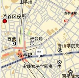 渋谷区渋谷３丁目の事務所の地図