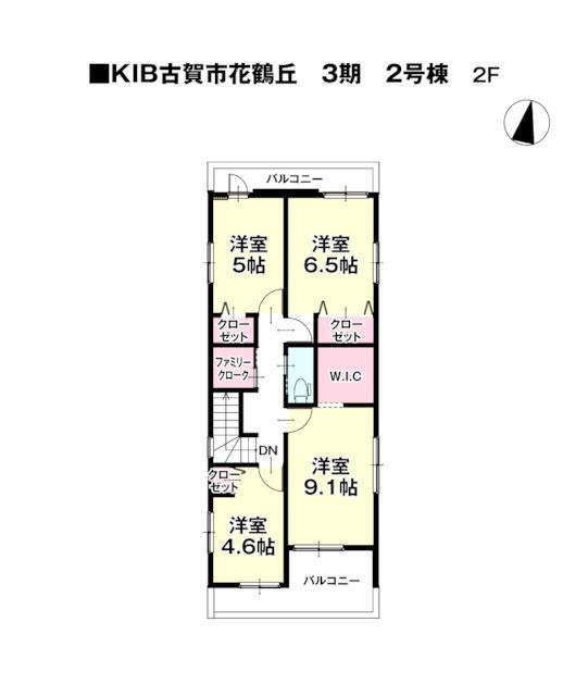 古賀市花鶴丘３丁目の新築一戸建の区画図| 