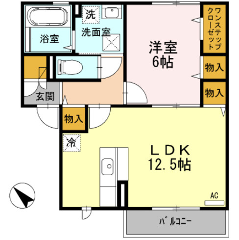 【間取り】 | パシオーネ　A棟