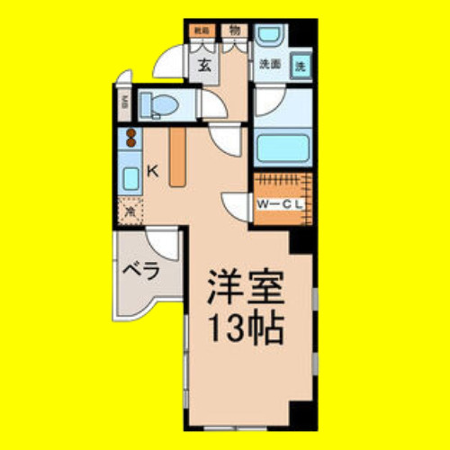セレス大須　名古屋市賃貸　仲介手数料無料の間取り