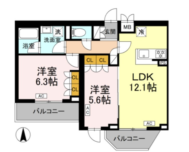 ロイジェント上板橋の間取り