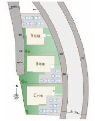 ＋＋南城市佐敷津波古－Ａ　号棟（全３棟）の区画図|区画図