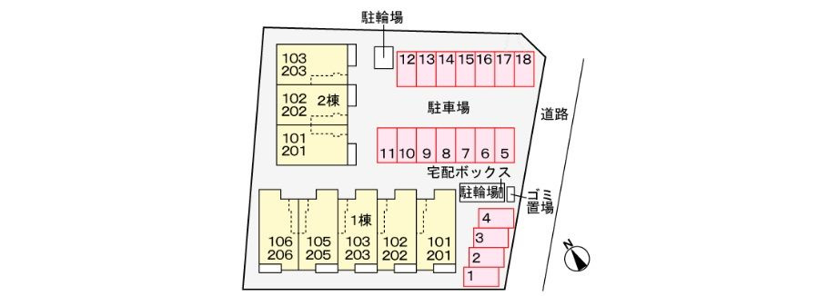 プルミエール　吉浜Ⅱ　　　刈谷市近郊の賃貸はクラスホーム刈谷店の駐車場