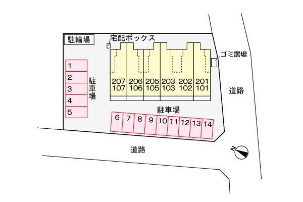 プリムラ　　　刈谷市近郊の賃貸はクラスホーム刈谷店の駐車場