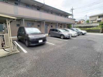 【駐車場】 | プレジール松原 Ａ | 駐車場