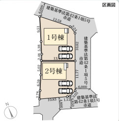 リーブルガーデン八女市鵜池第二の区画図