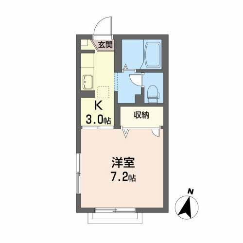 アヴニール北仙北の間取り